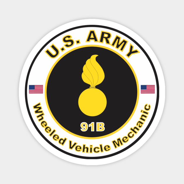 MOS 91B Wheeled Vehicle Mechanic (U.S. Army) Us Army Veteran